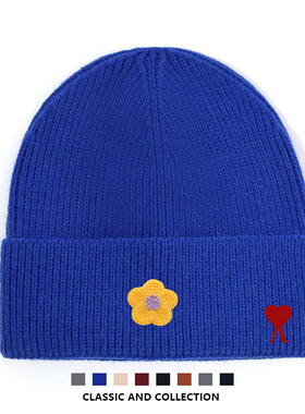 【官方直营】Ami fien休闲风逛街针织帽男女通用轻奢透气卡通毛线