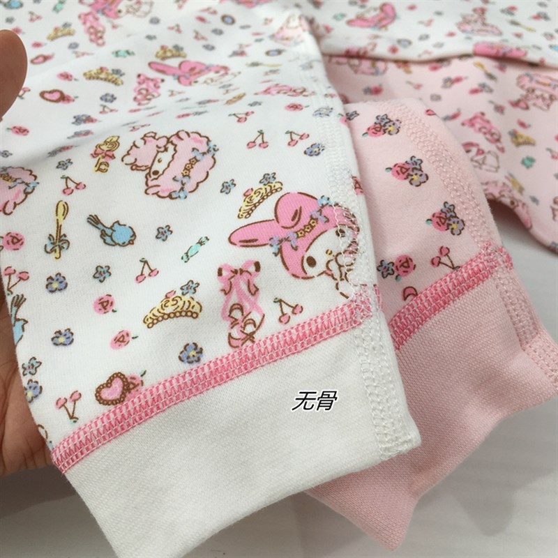 80-160日单儿童纯棉磨毛套装无骨男童女童秋衣秋裤宝宝加厚棉毛衫