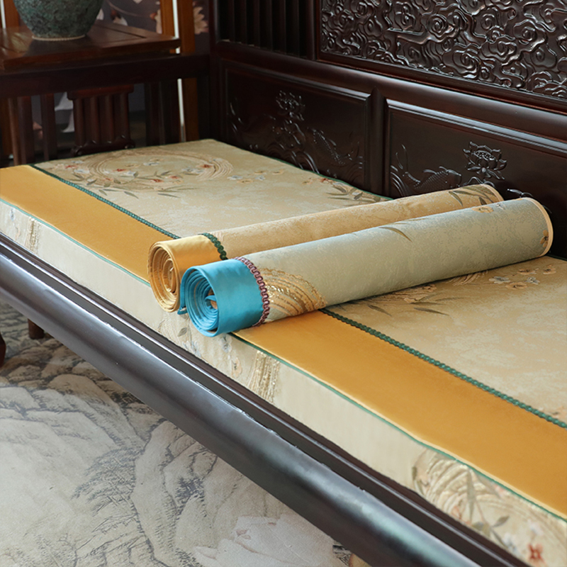 高档新中式沙发垫 套罩盖巾红实木座垫简约123垫子定制可水洗四季