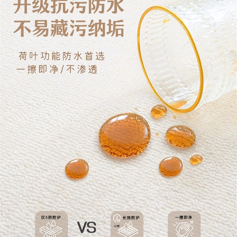 法式高级感客厅地毯防水防油防污免洗可擦沙发茶几毯轻奢花卉地垫