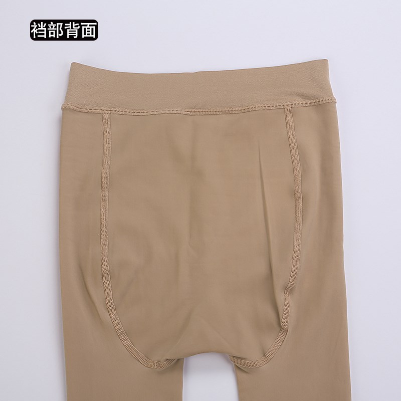 娇婵696珍珠奶茶袜80g单层水光袜一体光腿神器女春秋祼感连裤袜