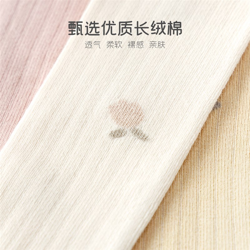 俏萌兔婴儿长筒袜春秋棉袜06月新生儿护腿过膝袜男女宝宝袜子