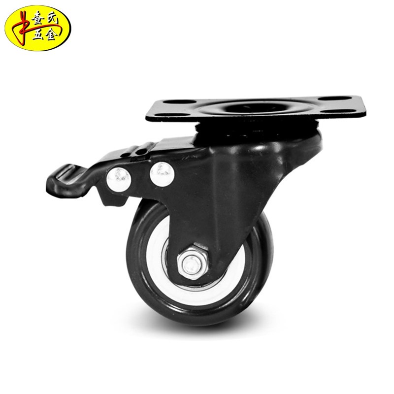 木桶不锈钢拖车把手便携式泡脚桶推拉配件拉手把手静音万向轮滑轮