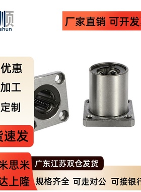 椭圆法兰钢保直线轴承双衬型LHFCWF/LHFCWMF10 12 13 16 20 25 30