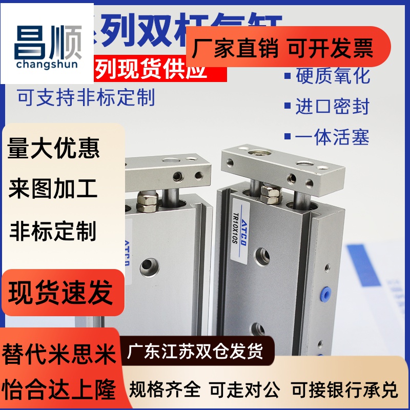 小型气动双杆双轴双缸TR/
