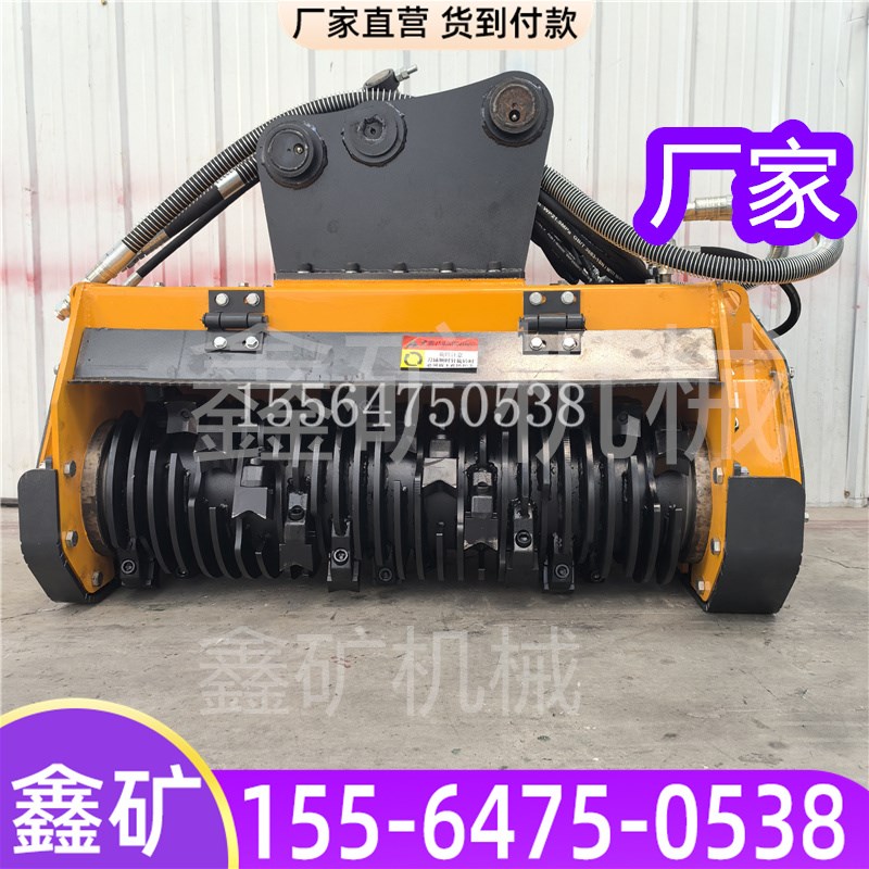 钩机拓灌机 挖机割草机 拓灌机树枝树干灌木杂草棕榈等碎草碎木机