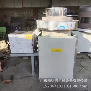 生态园仿古黄豆浆石磨机 煎饼果子磨浆面糊磨浆机 小型电动石磨机