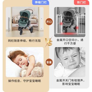 伸缩安全b门栏宠物狗狗围栏隔离楼梯口免打孔宝宝护栏儿童挡板边