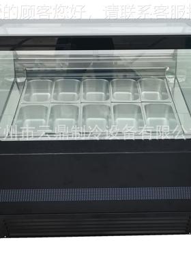 厂家供 10盘意式雪糕柜 11e0V ic 49cream sh应激owcase 冰凌展示