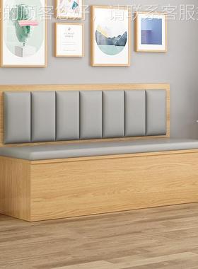 实发木卡座餐厅沙凳奶茶店书厅店甜品咖啡汉堡墙53325饭店餐靠软