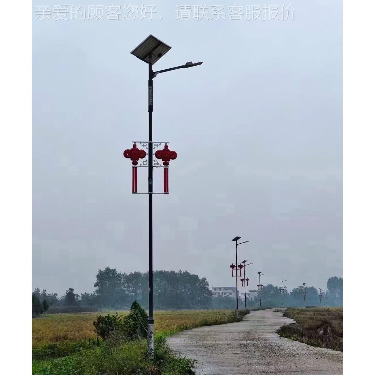 回纹民族风复古方0形路灯杆6米8米政路灯50W0WRY-HW-3M106W太阳市