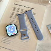 9硅胶Apple 杰瑞与汤姆适用苹果手表表带iwatchs11 Ultra蓝SE