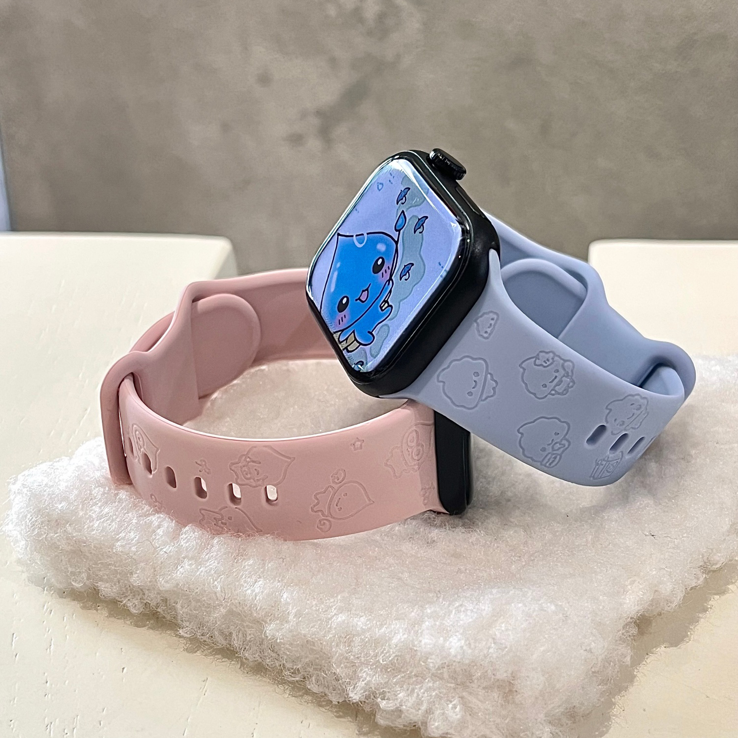 小水滴适用苹果手表表带iwatchS11/10/9硅胶Apple酸奶君2ultra/SE