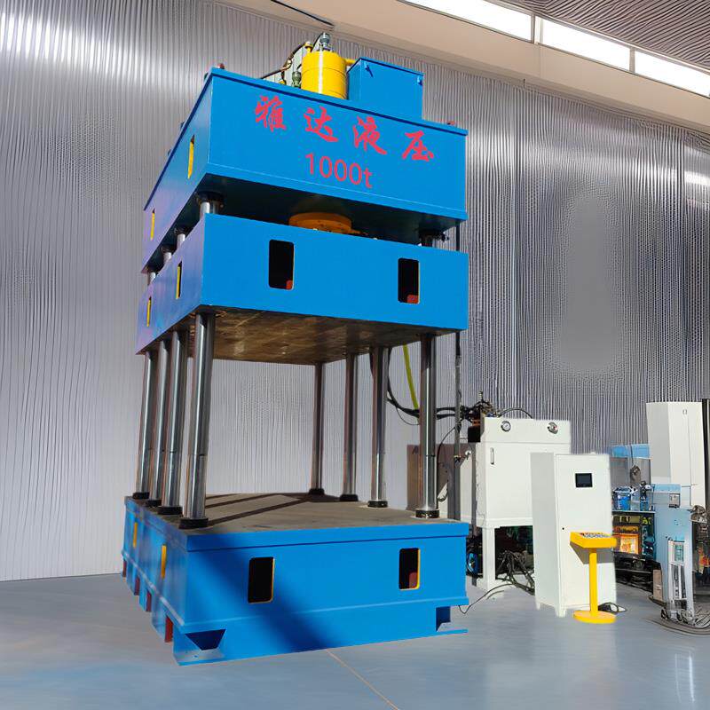 大台面伺服油压机三梁八柱液压机1000吨橡胶垫压力机按需定制