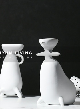 简约现代轻奢艺术创意售楼处软装饰品家居客厅样板U房间电视柜摆