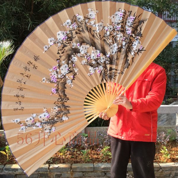 超大挂扇 装饰扇中国风工艺大折扇子 影楼道具 婚庆摄影 仿古白梅