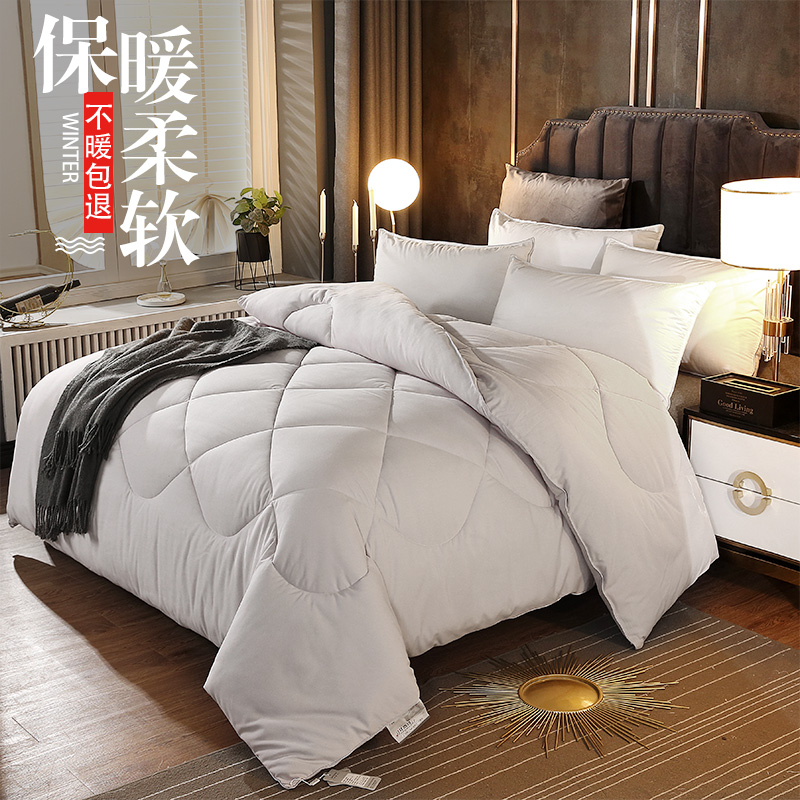 被子冬被加厚保暖10/12斤8丝绵B被冬季太空被全棉被芯宿舍双人棉
