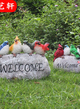 户外花园景区别墅房地产s小区庭院装饰欢迎牌仿石摆件园林景观雕