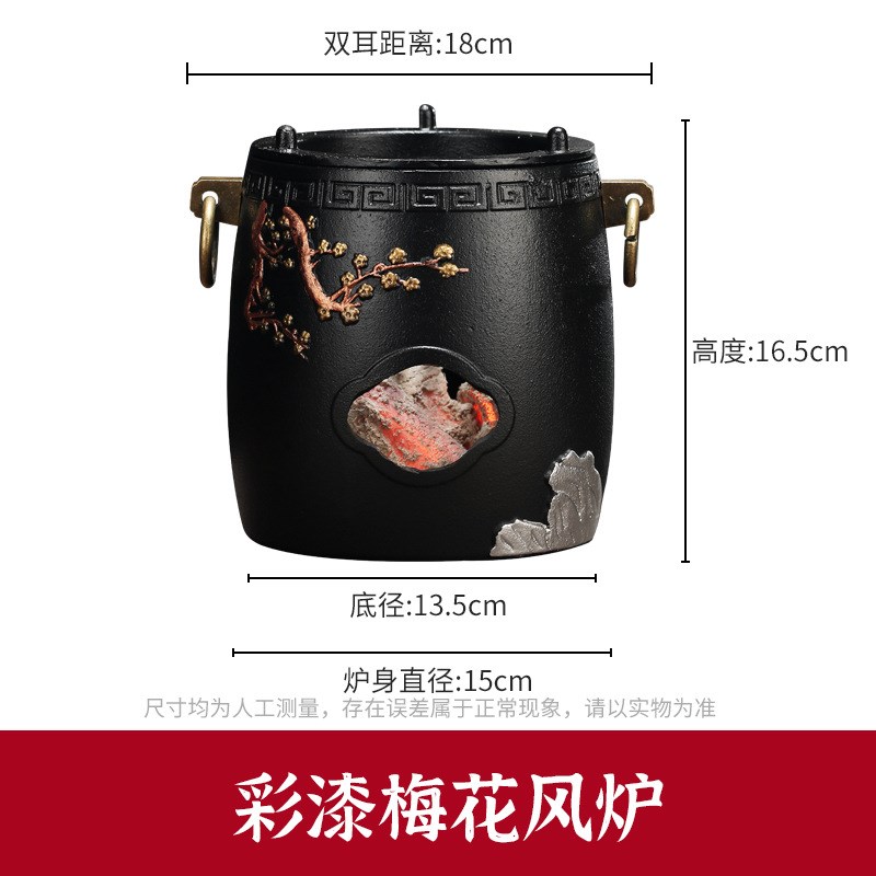 铁壶煮茶壶纯手工铁茶壶铸铁碳炉风炉家用O过滤泡茶专用烧水壶
