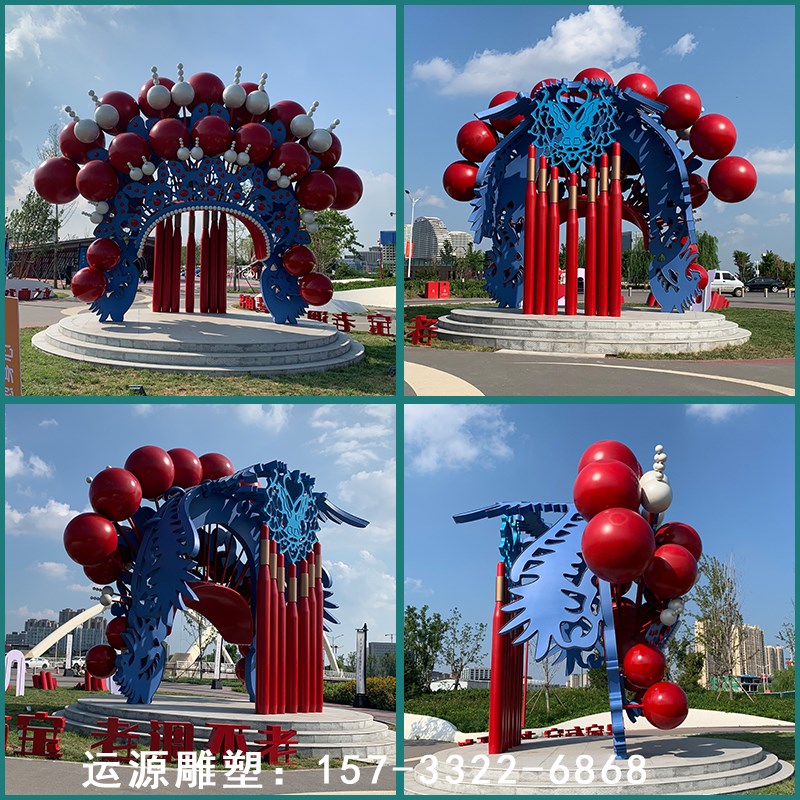 大型不锈钢雕h塑定制厂家精神堡垒校园城市户外卡通镜面水景景观