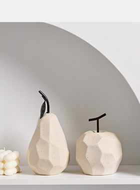 创意简约陶瓷侘寂风桌面装饰品摆C件客厅酒柜电视柜摆设轻奢高级