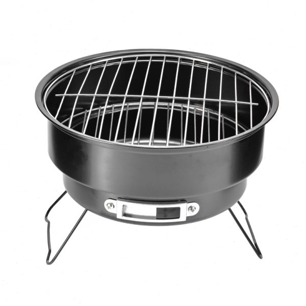 小型户外折叠圆形冰炉野外露营野炊BBQ烧烤炉全套工具包拉伸1-2人