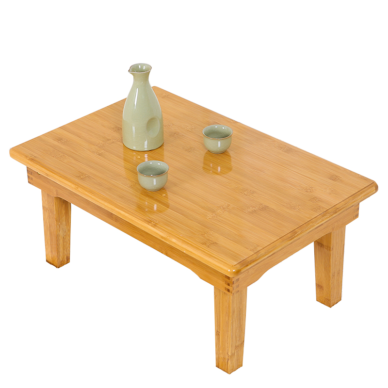 楠竹折叠炕桌吃饭桌实木质正方形飘窗榻榻米桌子长条桌小茶几炕几