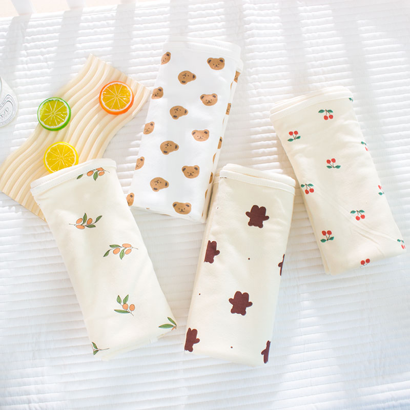 2条装小包单新生婴儿纯棉初生a类春秋薄洗澡针织盖毯产房夏天包被