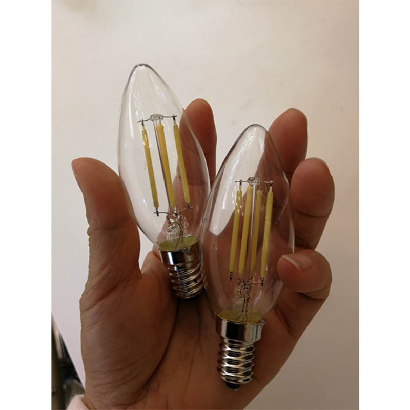 3W G4 G9 4W E14 E27爱迪生高亮LED光源家用仿钨丝尖泡蜡烛灯泡