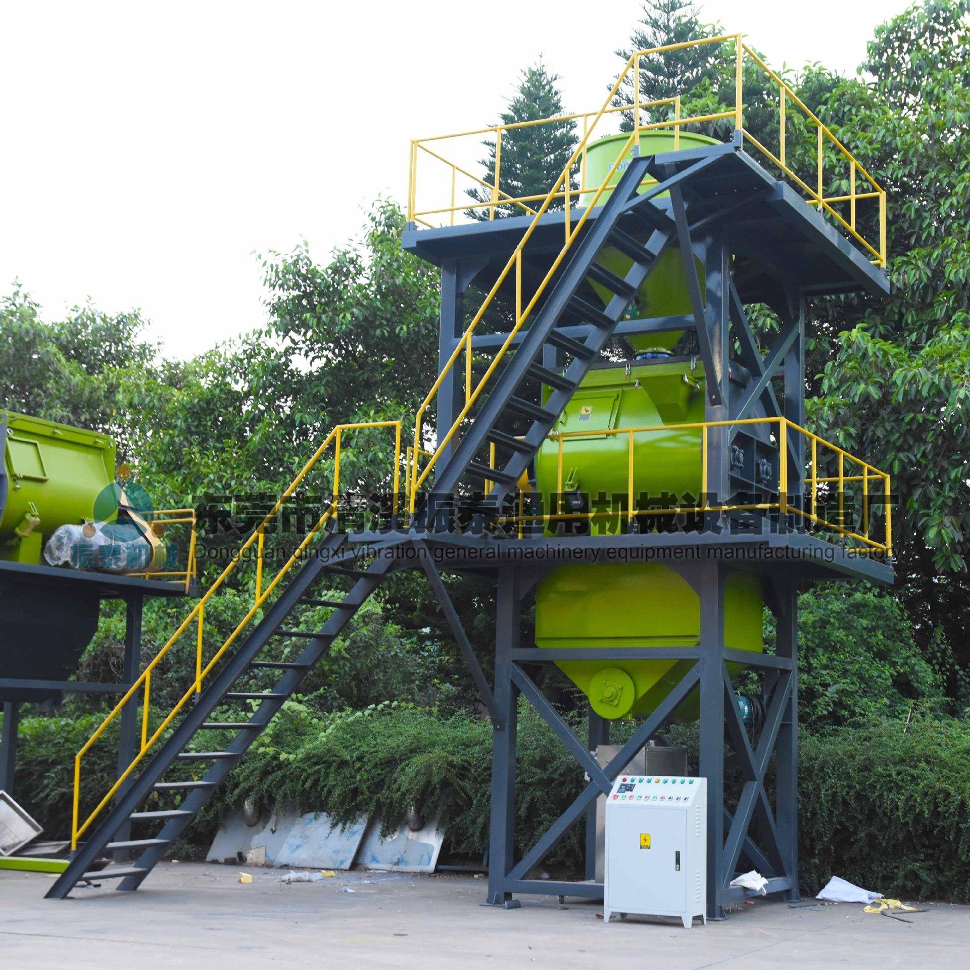 不锈钢化工粉体搅拌机双轴无重力搅拌设备塔楼式搅拌机厂家