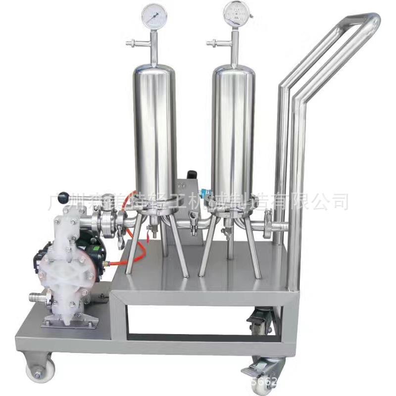 微孔膜卫生型过滤器香水制作设备双联过滤器化妆水过滤机