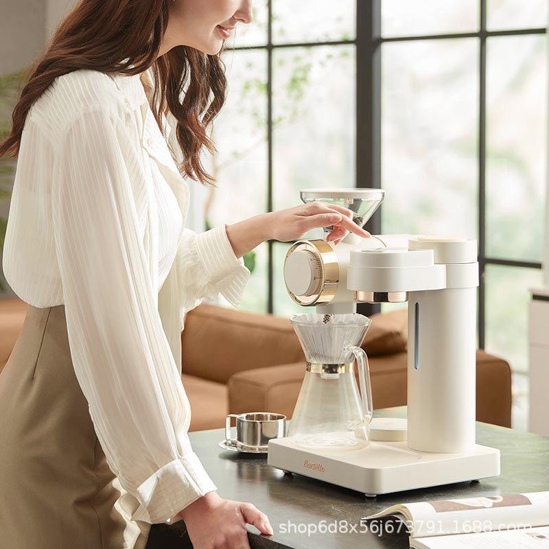 百胜图智能手冲咖啡机O2研磨一体壶全自动模拟仿手冲美式家用商用