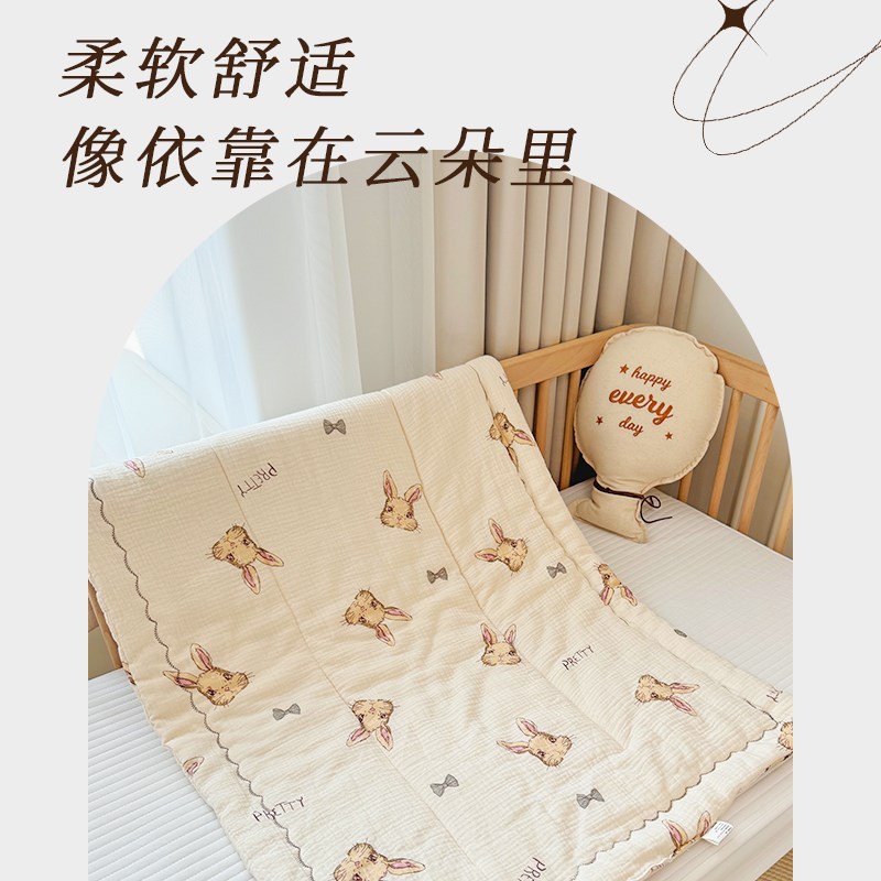 婴儿床褥新生小褥子床垫可水洗床垫宝宝幼儿圆铺垫厚垫褥