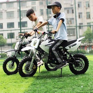 小型儿童摩托车汽油版 新款 49CC迷你小越野机车燃油山地扒鸡摩托车
