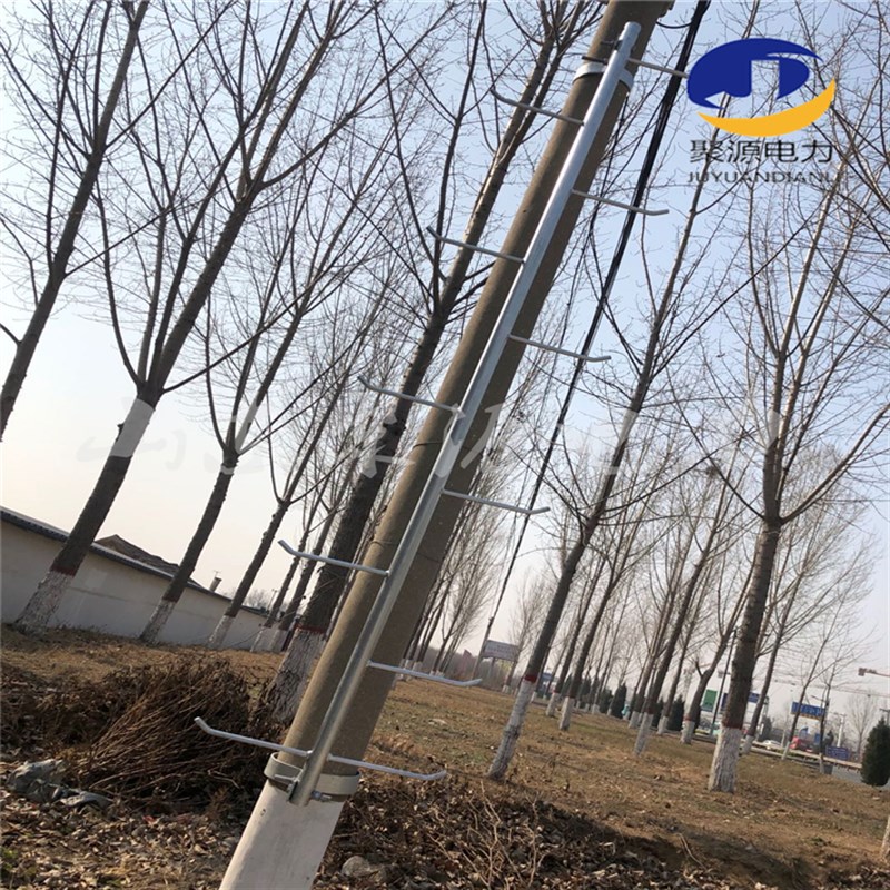 爬梯厂家定制 圆管 方管角钢攀登检修辅助金具 单梁/单杆爬梯