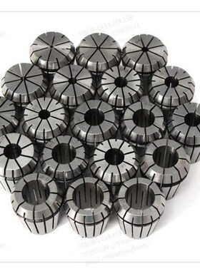 一套19祇ER32弹簧筒夹 数控夹头 CNC夹头 2/3/4...20mm黄色塑料盒