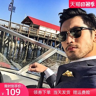 开车专用偏光墨镜男士 眼睛潮网 度数近视太B阳眼镜2021新款 潮男