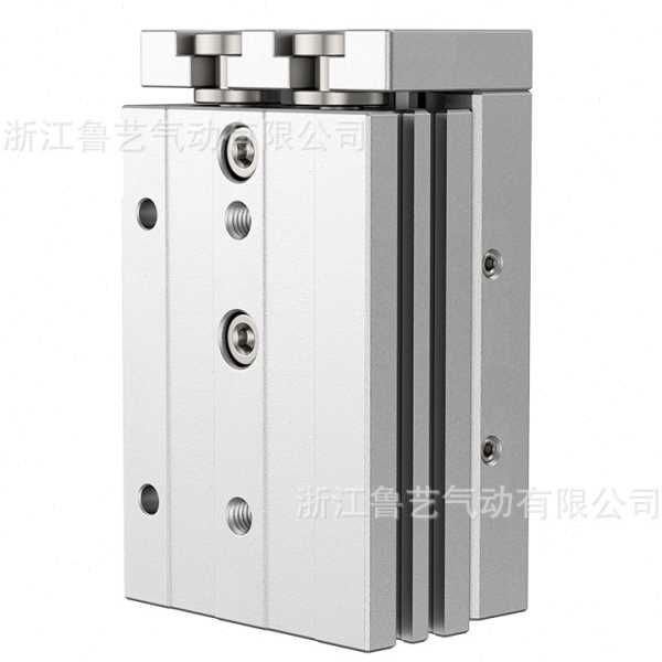 亚德客型双轴精密滑台气缸滚柱型HLS/HLSL6 8 12 16 20 25X10X20