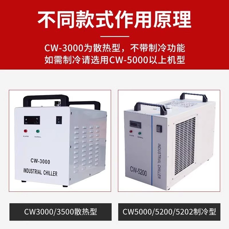 厂家直销工业冷水机风冷式激光小型制冷机CW5200水循环冷却冷水机