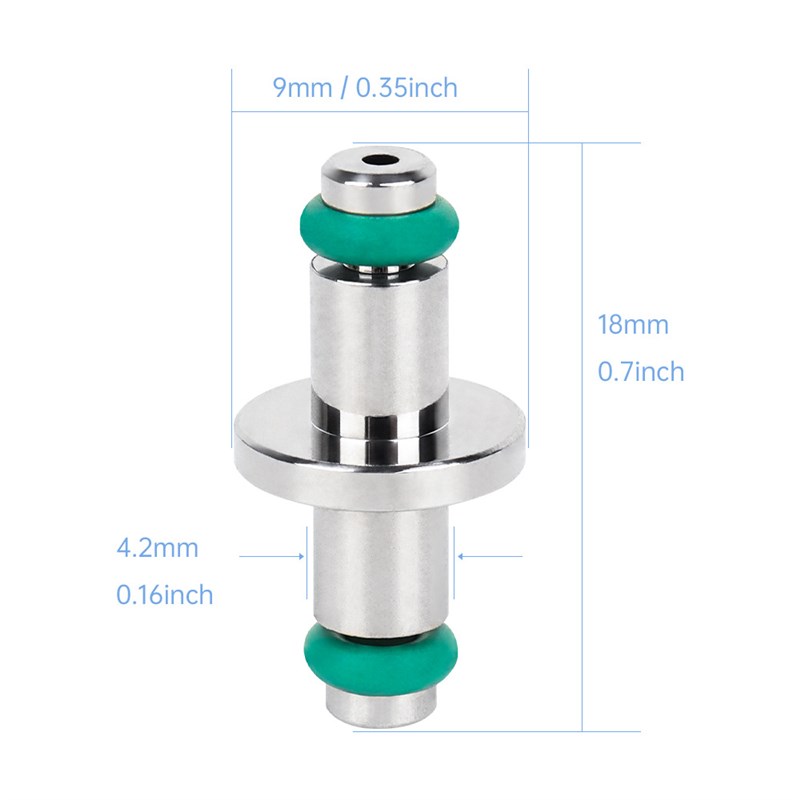 DIDEEP潜水残压表残压管连接通气阀芯BCD侧挂背飞高压管潜水配件