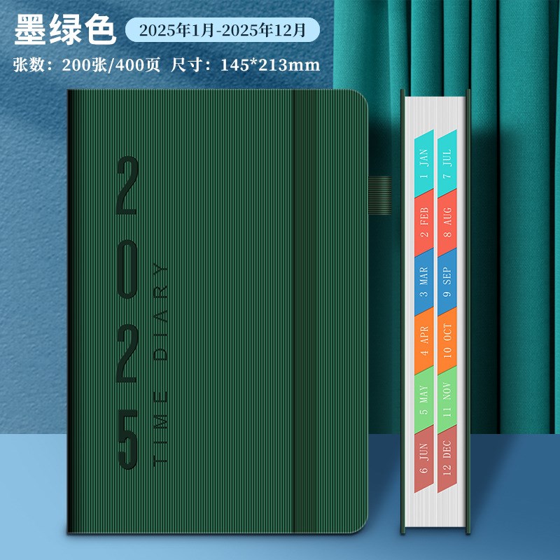 2025年日程本每日计划本管理笔记本一日一页记事本365天效率手册