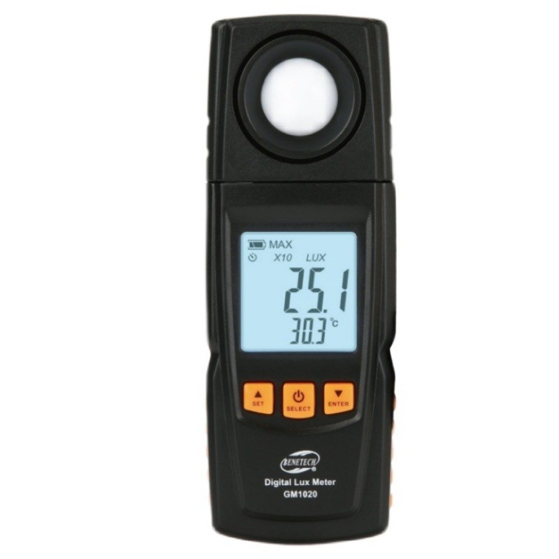 数字光照度计强度标智测光表流明光度亮度测量仪英文包装GM1010