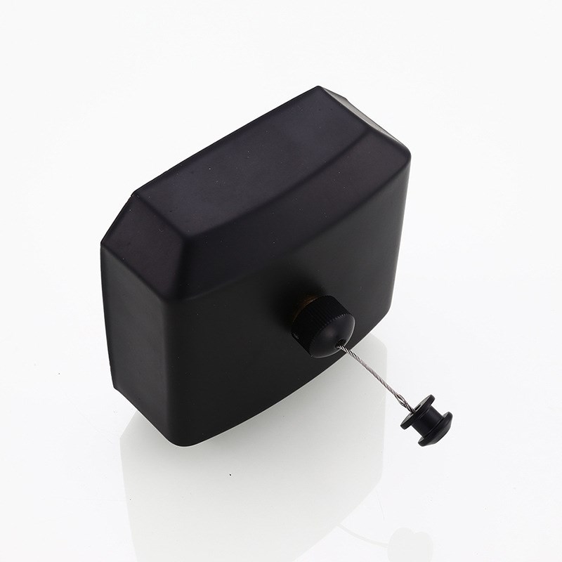 阳台黑色不锈钢丝伸缩晾衣绳 浴室收缩式隐形晒晾衣架衣杆免打孔