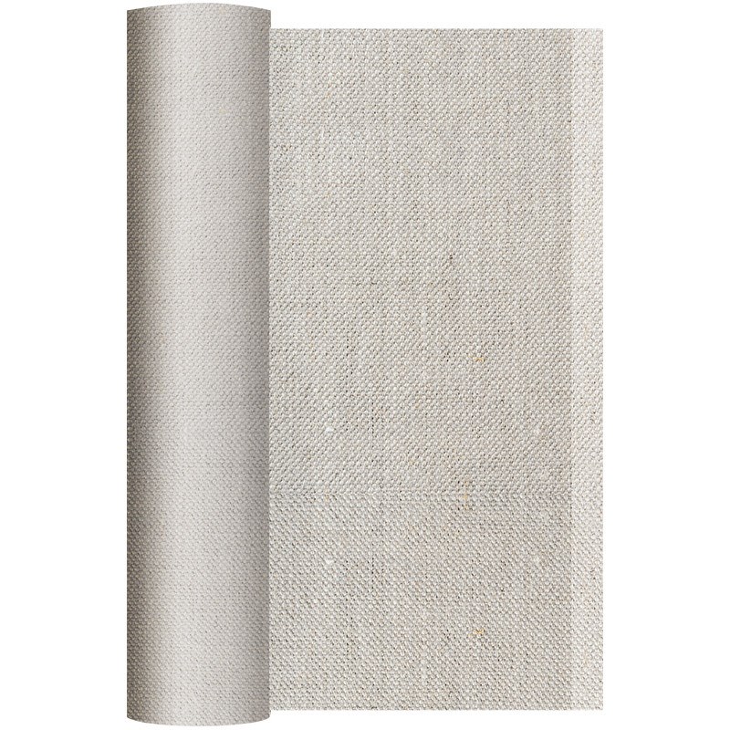 跨境  油画布坯布帆布雨露麻坯布整卷中纹画布帆布画布