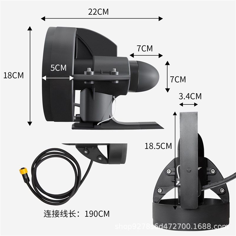 KOETSU科特苏冲浪板桨板尾鳍马达电动鱼鳍划水板皮划艇水下推进器