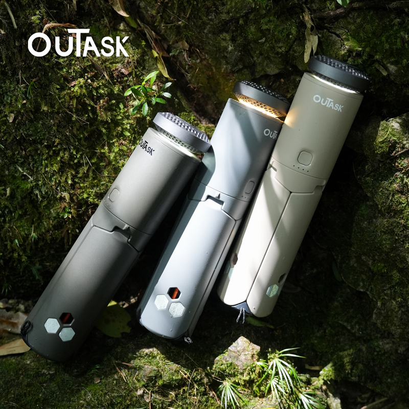 OUTASK/倾巢伸缩灯户外多功能手电筒支架超长续航便携露营帐篷灯