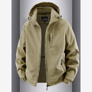 防风加厚冬装 秋冬季 加绒夹克休闲男装 男士 上衣男 外套男2025新款