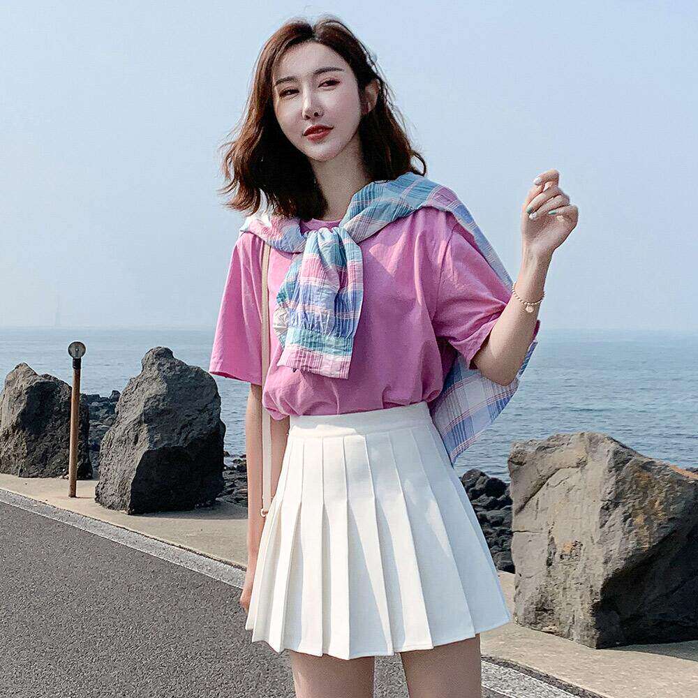 灰色百褶裙女胖mm小个子a