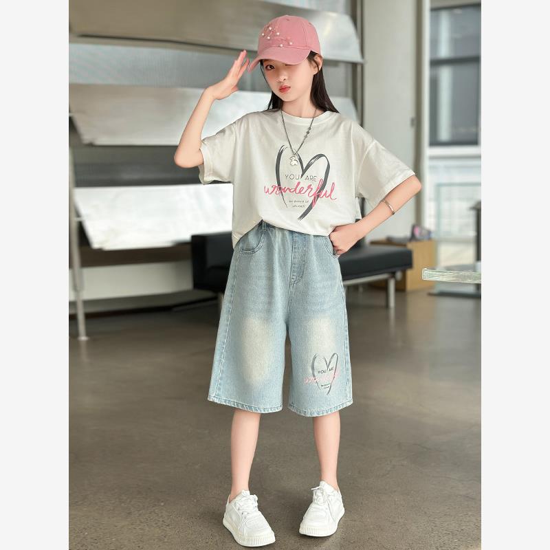 女童短袖短裤套装夏季202