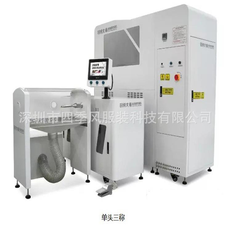 清洁车间羽绒服充绒高手给你不一样的体验单口二称充绒机